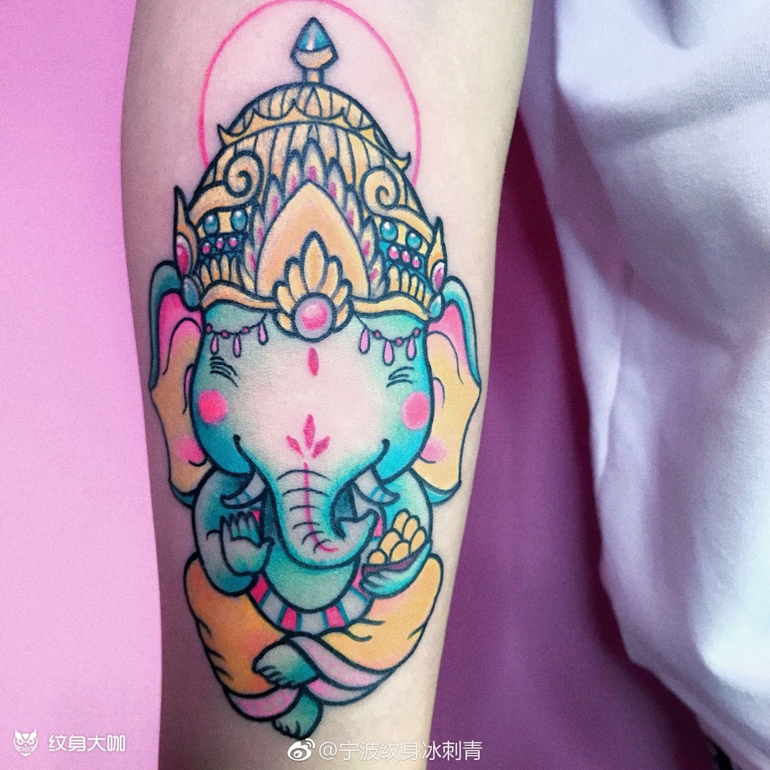 象财神_纹身图案手稿图片_啊冰的纹身作品集