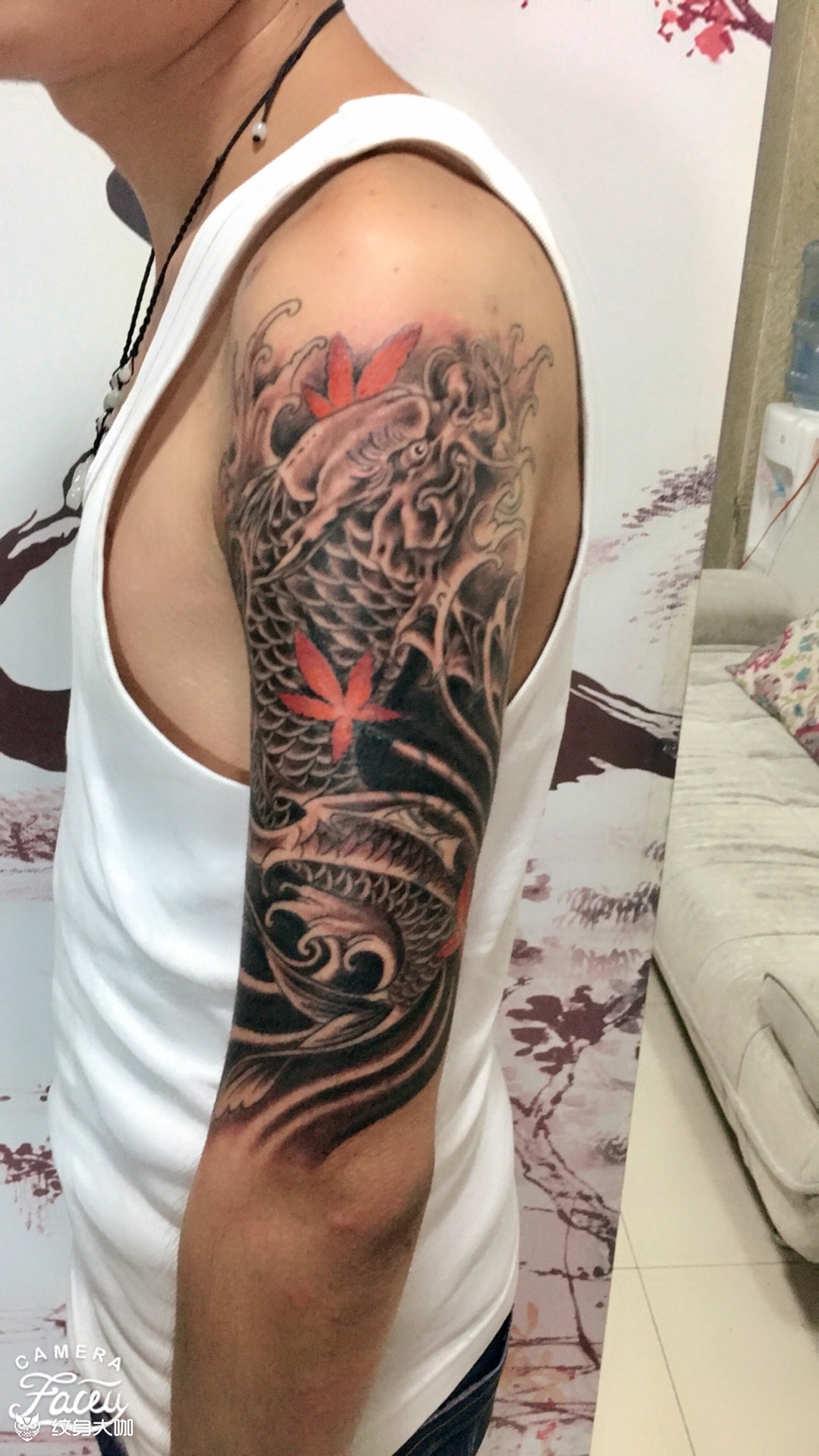 鳌鱼_纹身图案手稿图片_曾木平的纹身作品集