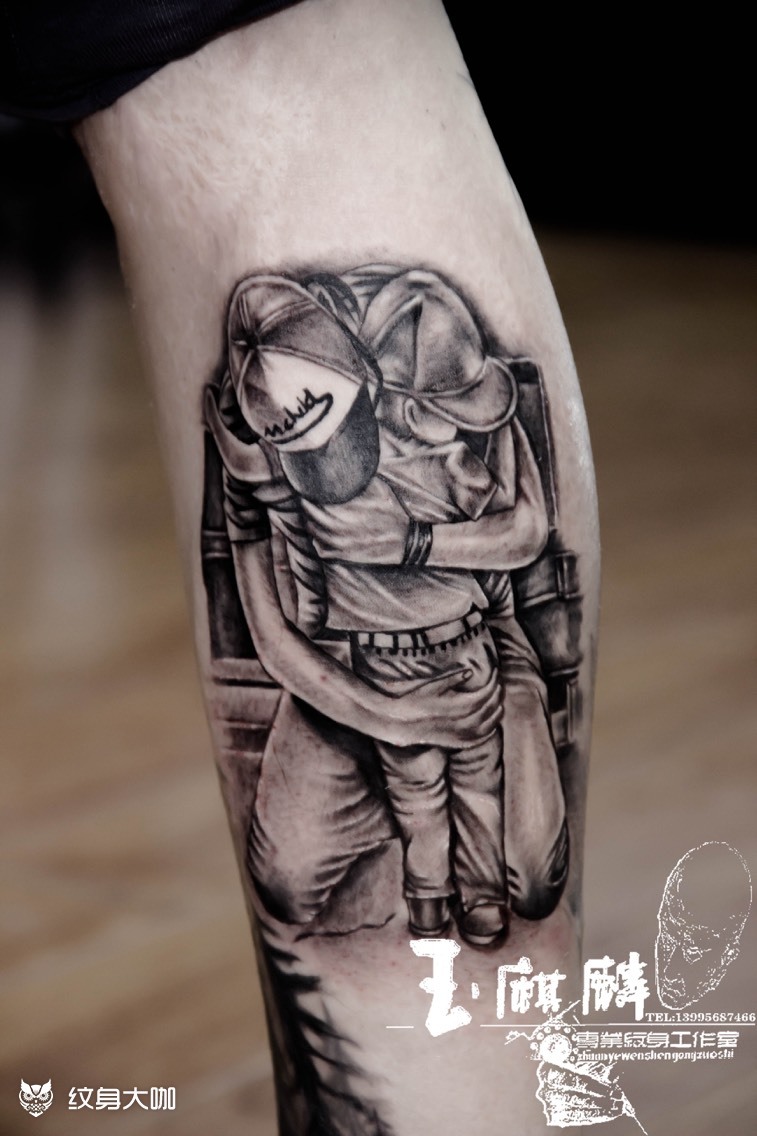 父爱_纹身图案手稿图片_曹健的纹身作品集