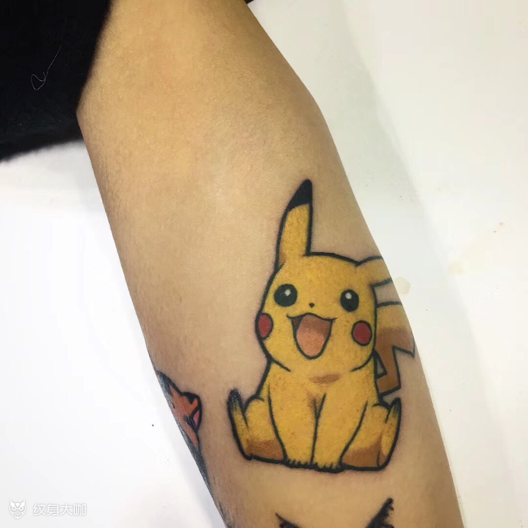皮卡丘_纹身图案手稿图片_dawn的纹身作品集