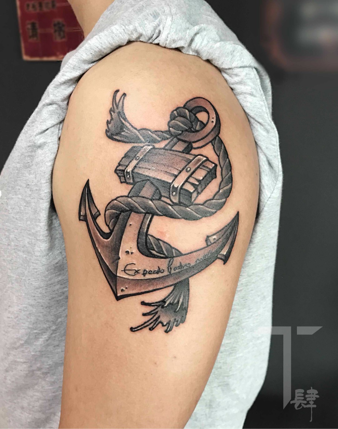 船锚_纹身图案手稿图片_t肆刺青-夏楠的纹身作品集