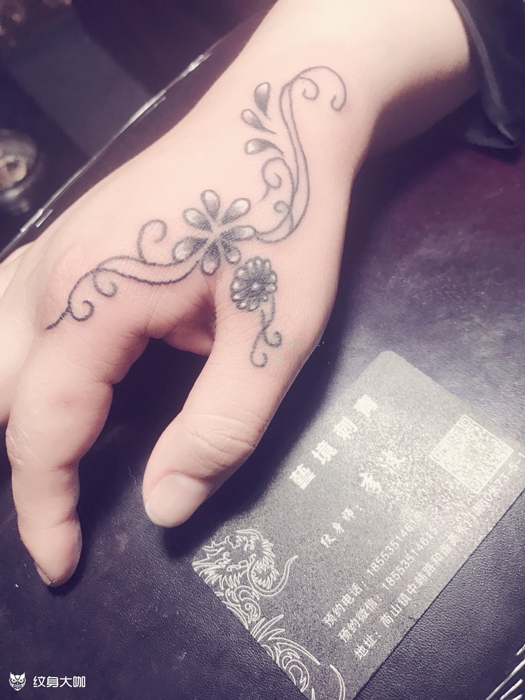 手上小清新_纹身图案手稿图片_李波的纹身作品集
