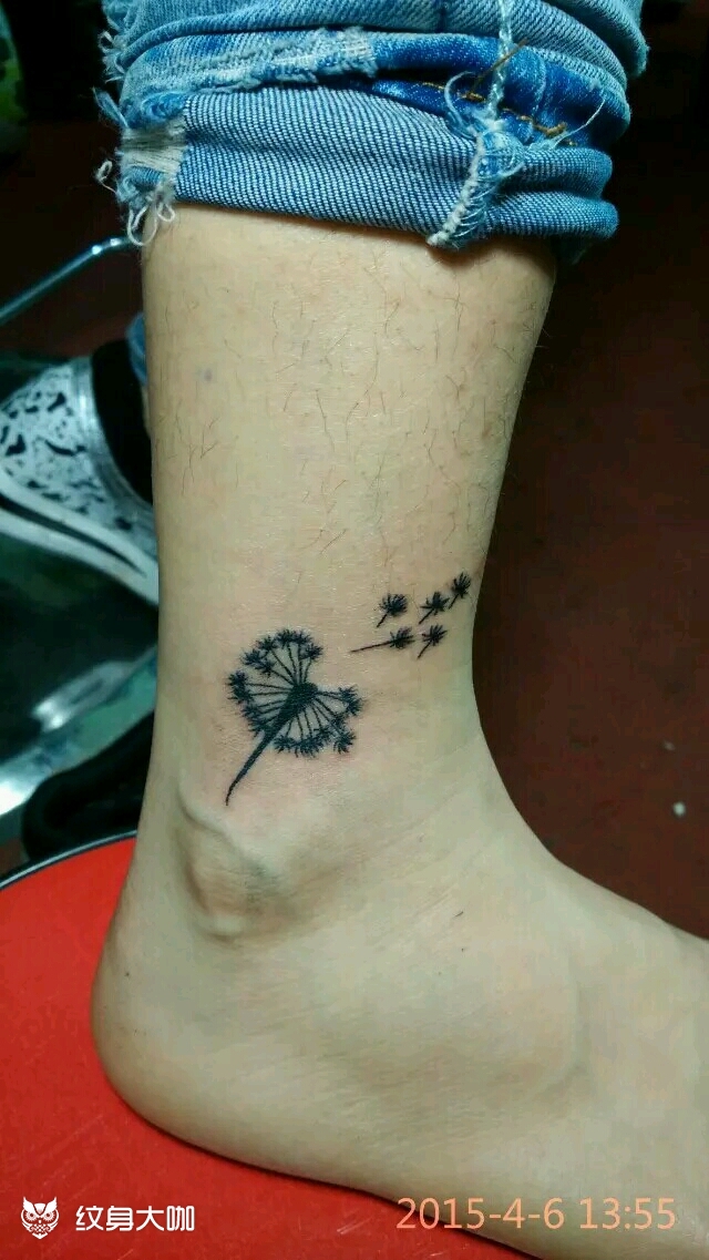 蒲公英._纹身图案手稿图片_烈焰纹刺的纹身作品集