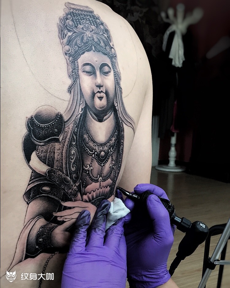 妈祖_纹身图案手稿图片_李俊的纹身作品集