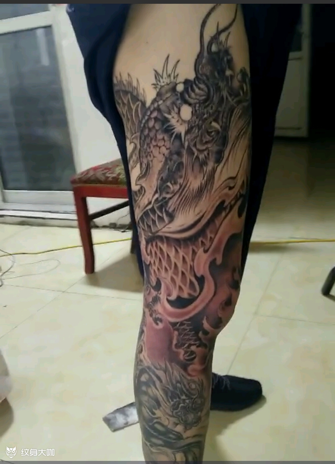 蛟龙_纹身图案手稿图片_刘志永的纹身作品集