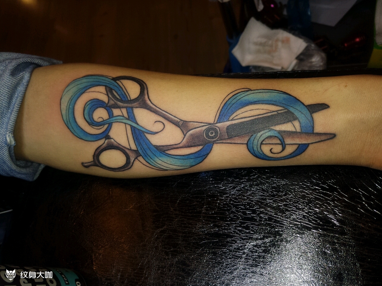 美发师的剪刀_纹身图案手稿图片_刘佳_tattoo的纹身作品集