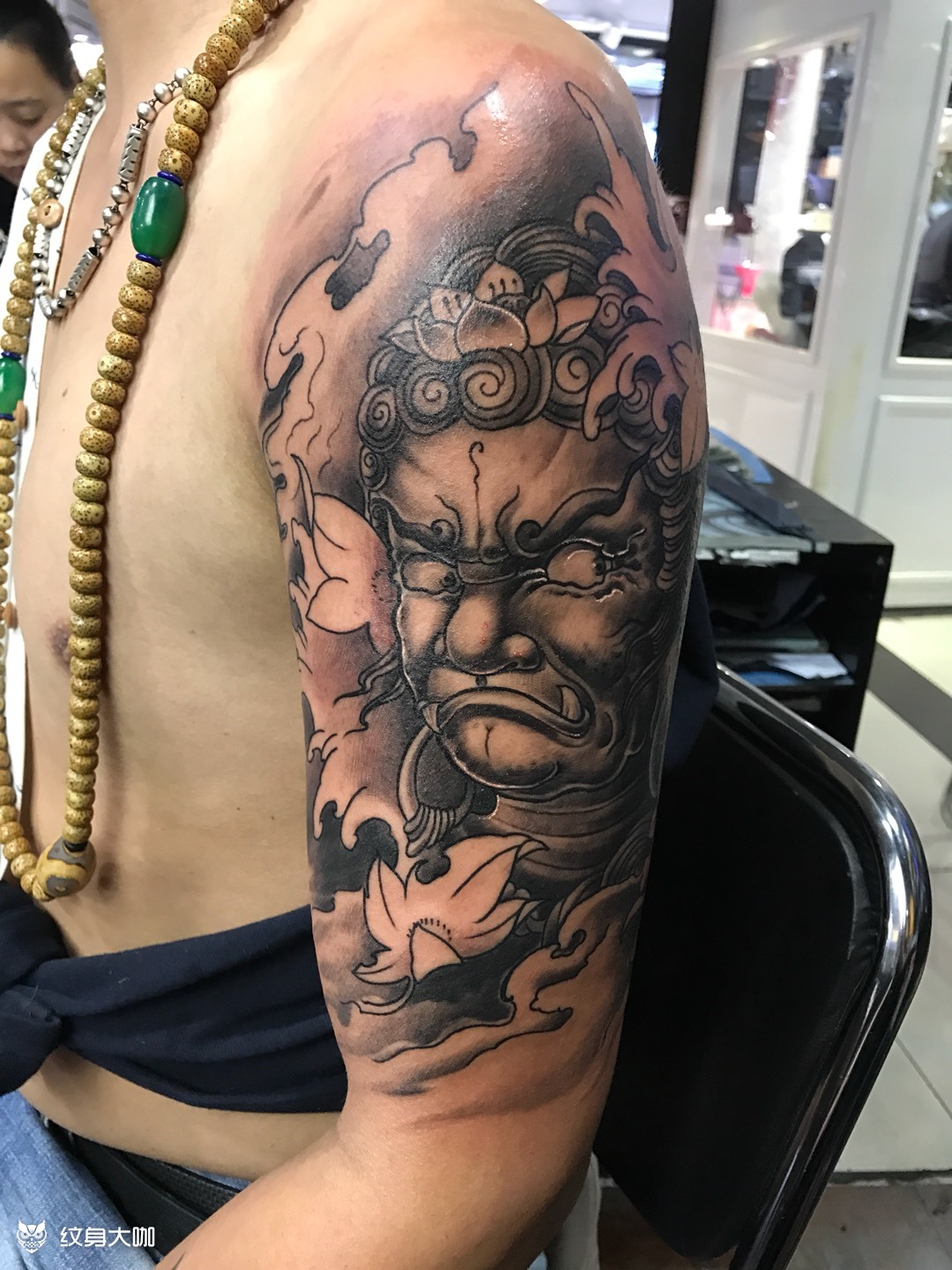 不动明王_纹身图案手稿图片_纹杰的纹身作品集