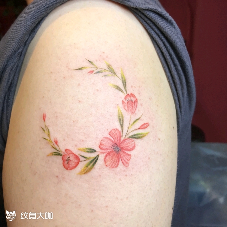 花环_纹身图案手稿图片_ 圆的纹身作品集