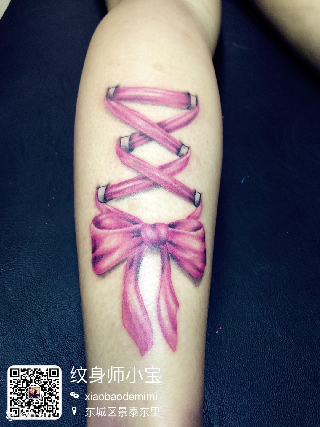 蝴蝶结_纹身图案手稿图片_ 李大宝的纹身作品集