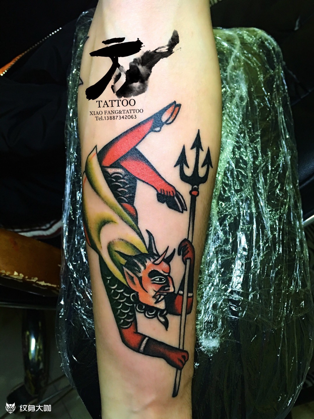 撒旦_纹身图案手稿图片_小方的纹身作品集