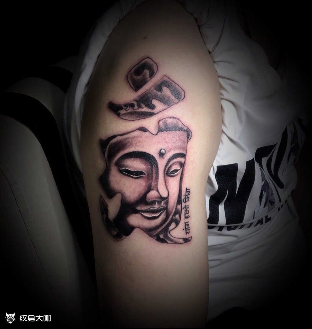 普贤菩萨_纹身图案手稿图片_南充独绣堂的纹身作品集