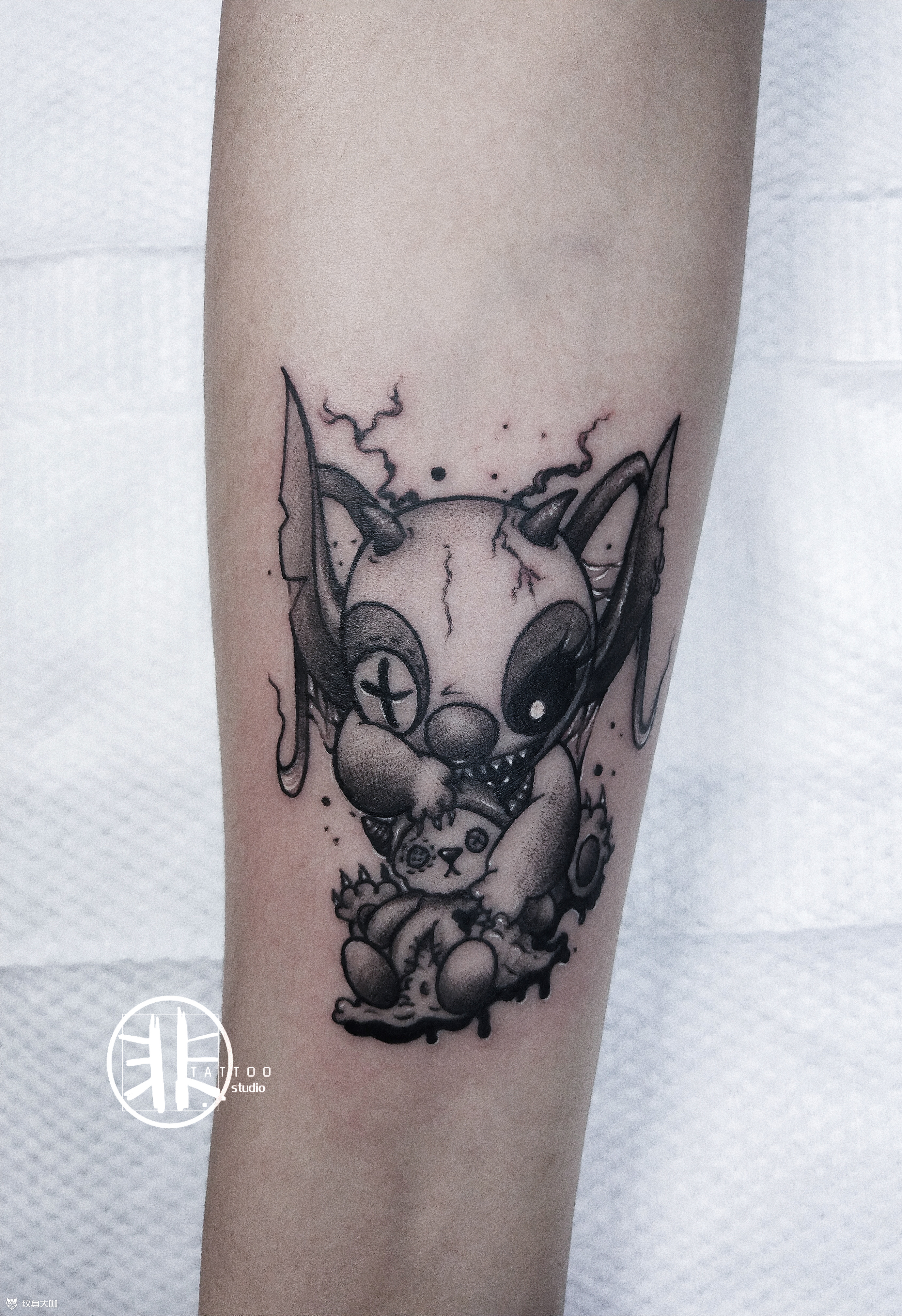 史迪仔_纹身图案手稿图片_关飞的纹身作品集