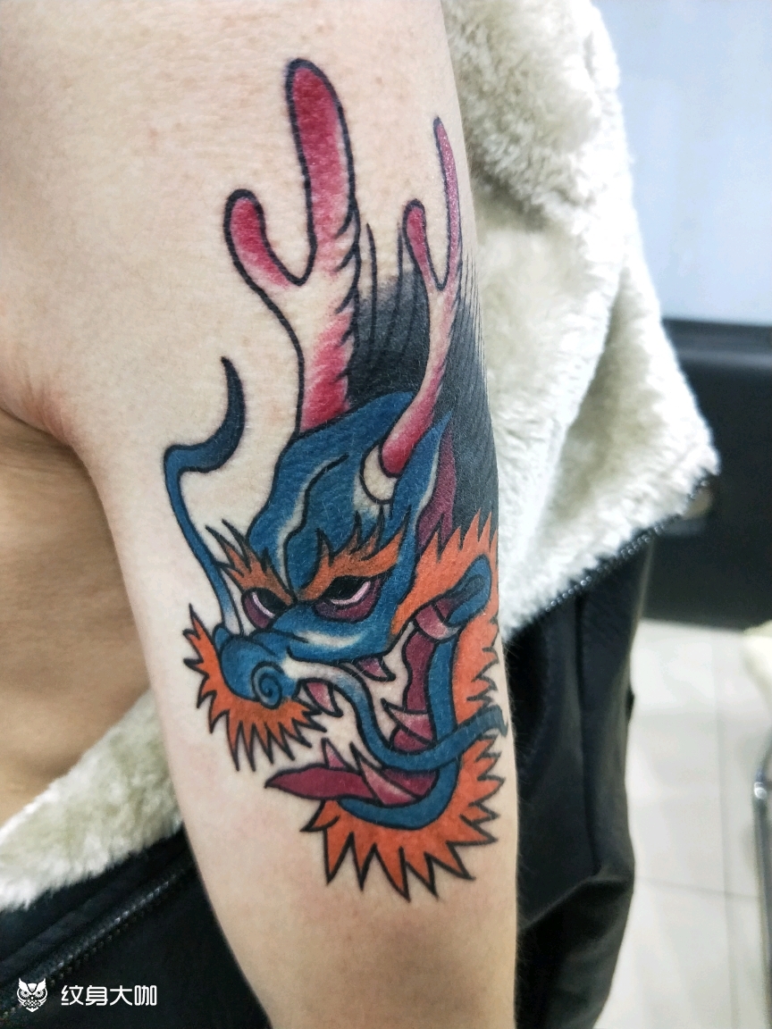 龙头_纹身图案手稿图片_果果的纹身作品集