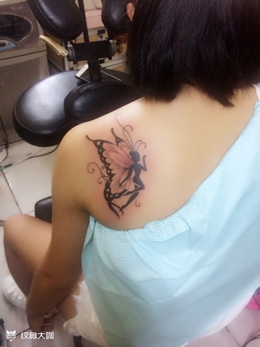 蝴蝶仙子_纹身图案手稿图片_雅艺的纹身作品集