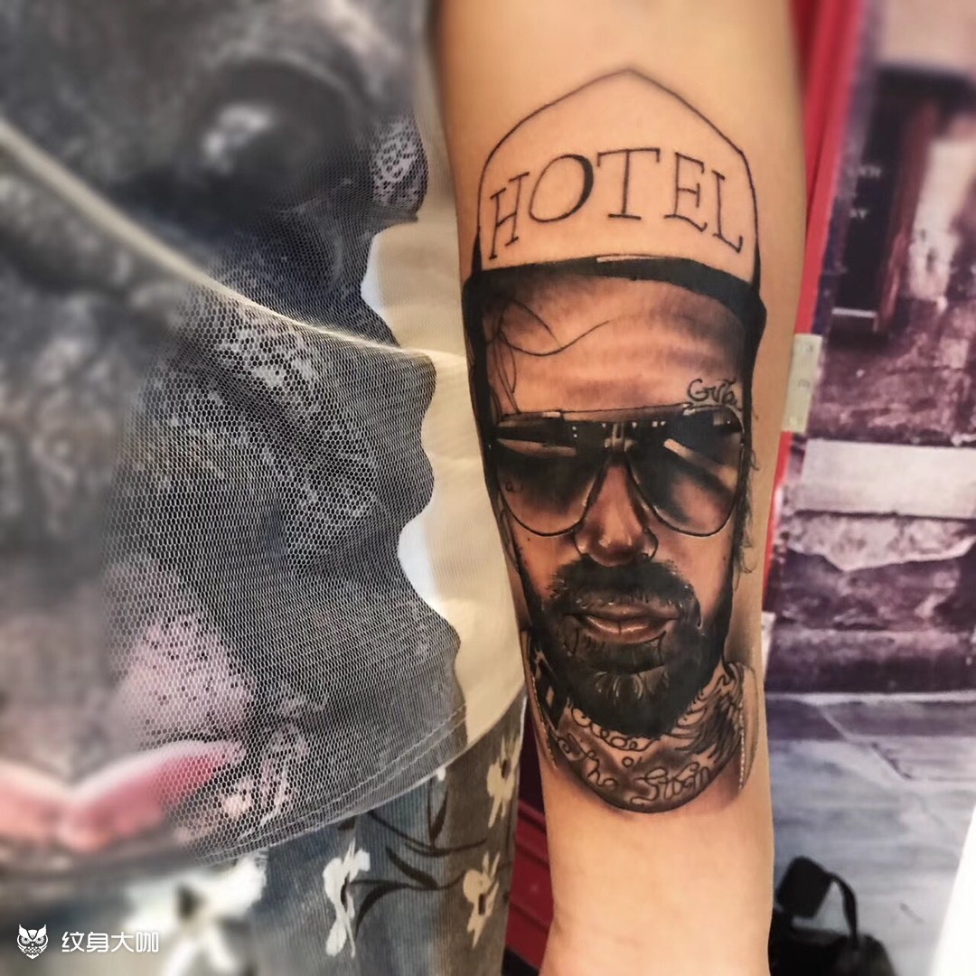 嘻哈_纹身图案手稿图片_浮山的纹身作品集