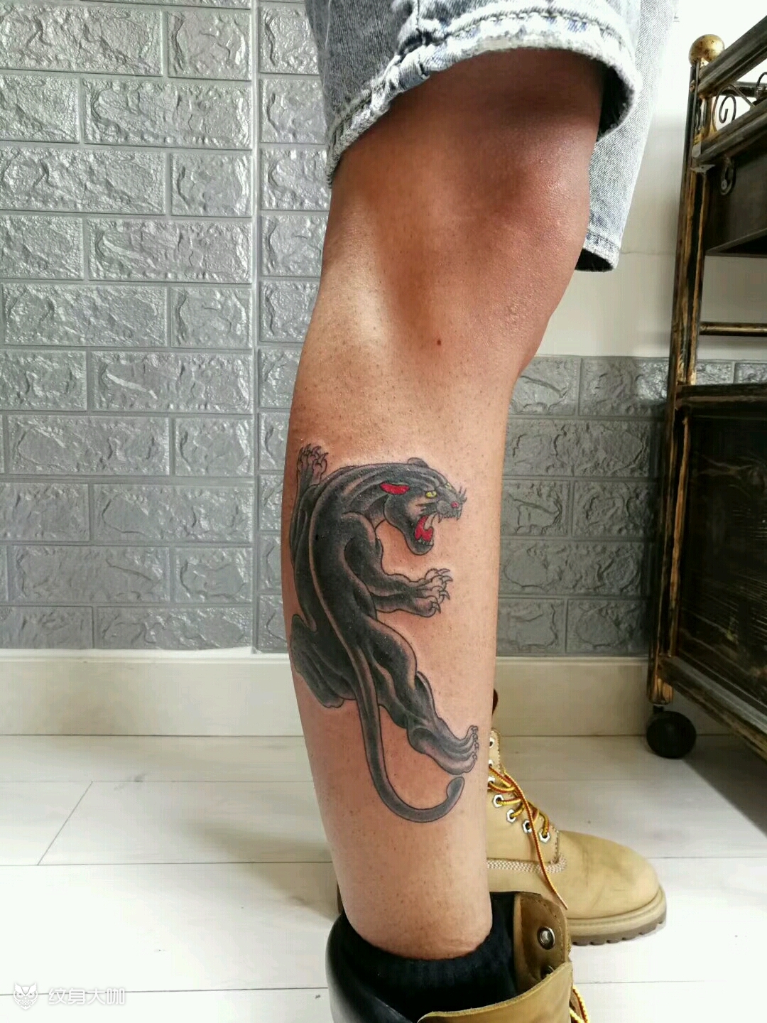 school 豹子_纹身图案手稿图片_灰社-家兴的纹身作品集