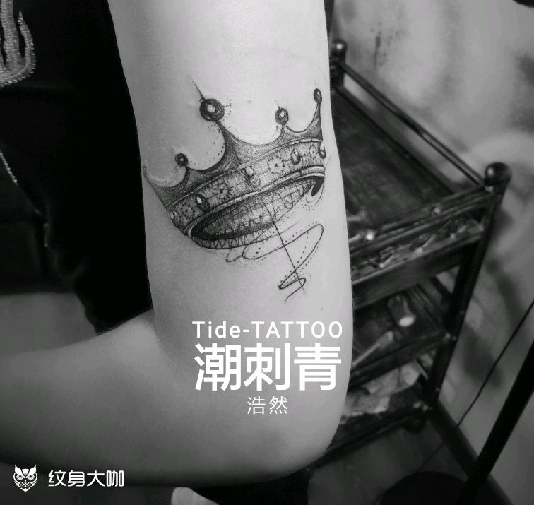 皇冠_纹身图案手稿图片_凡佳的纹身作品集
