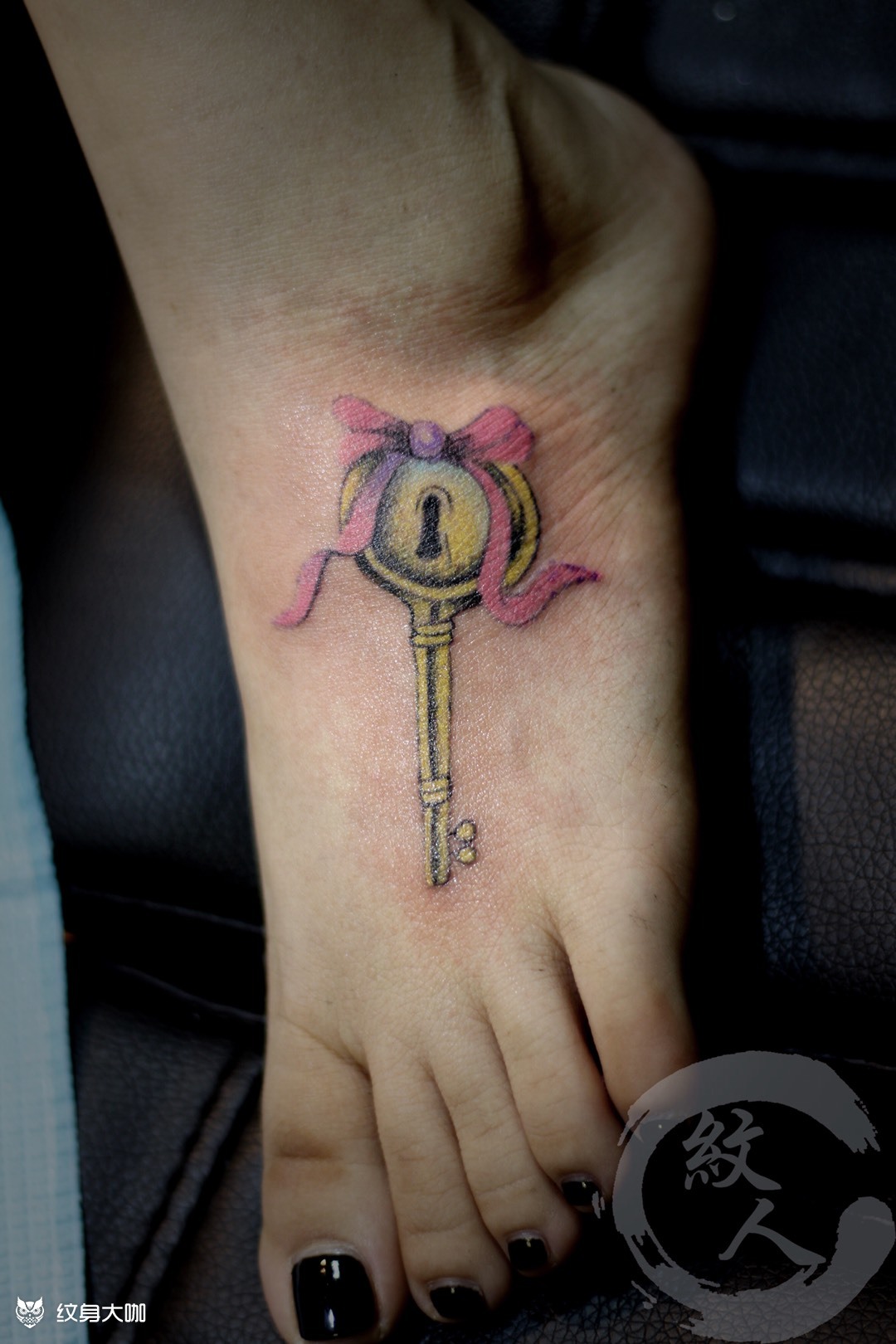钥匙_纹身图案手稿图片_刘大鹏的纹身作品集