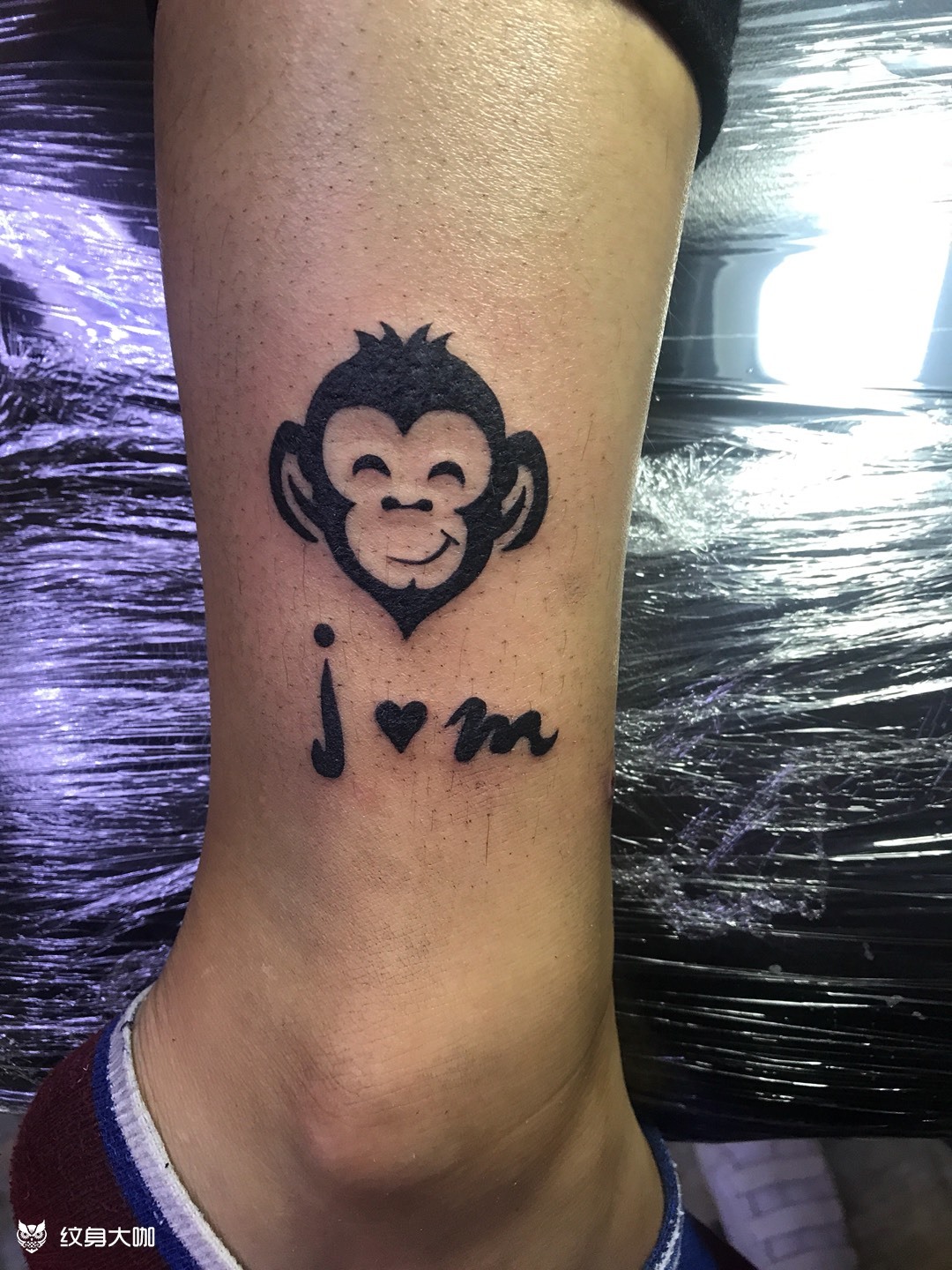 可爱猴子纹身图片