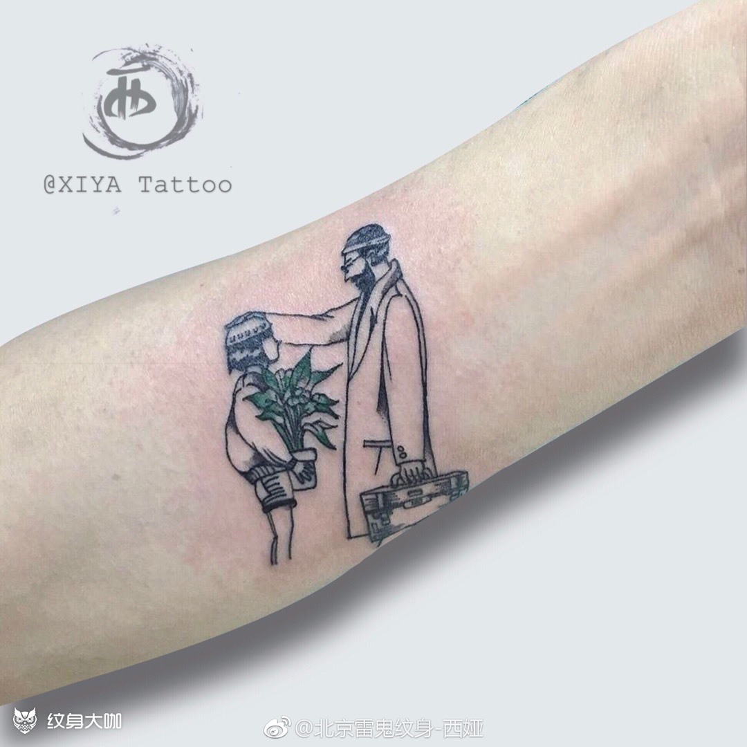 这个杀手不太冷_纹身图案手稿图片_西娅的纹身作品集