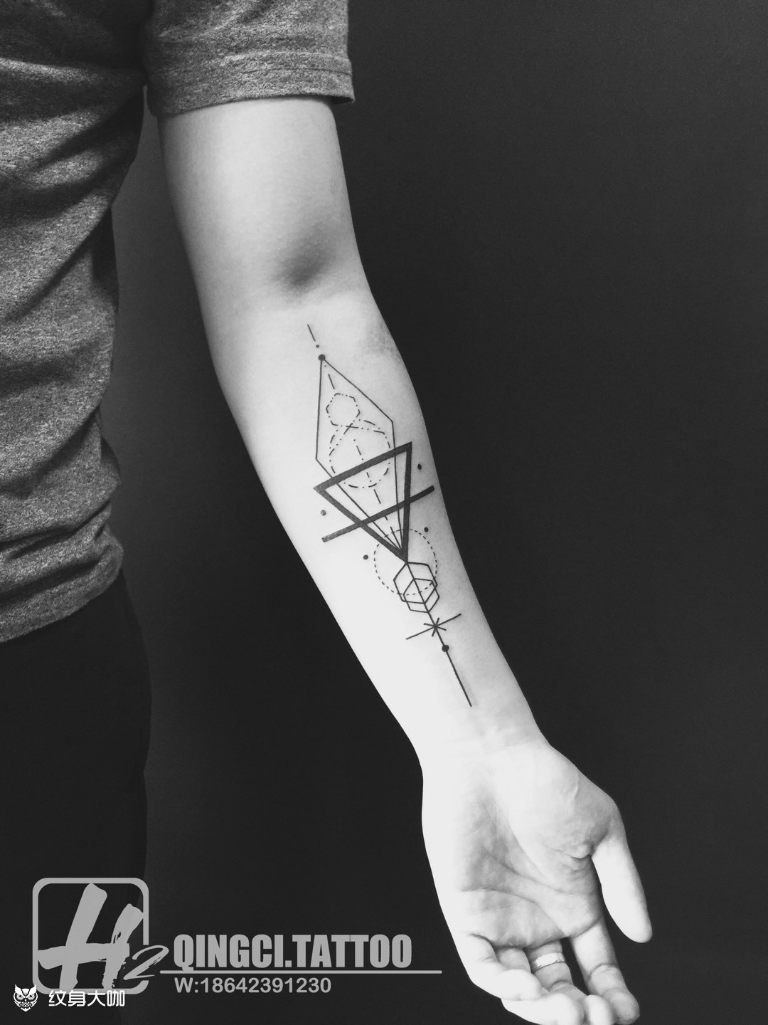 小臂几何_纹身图案手稿图片_sheng的纹身作品集