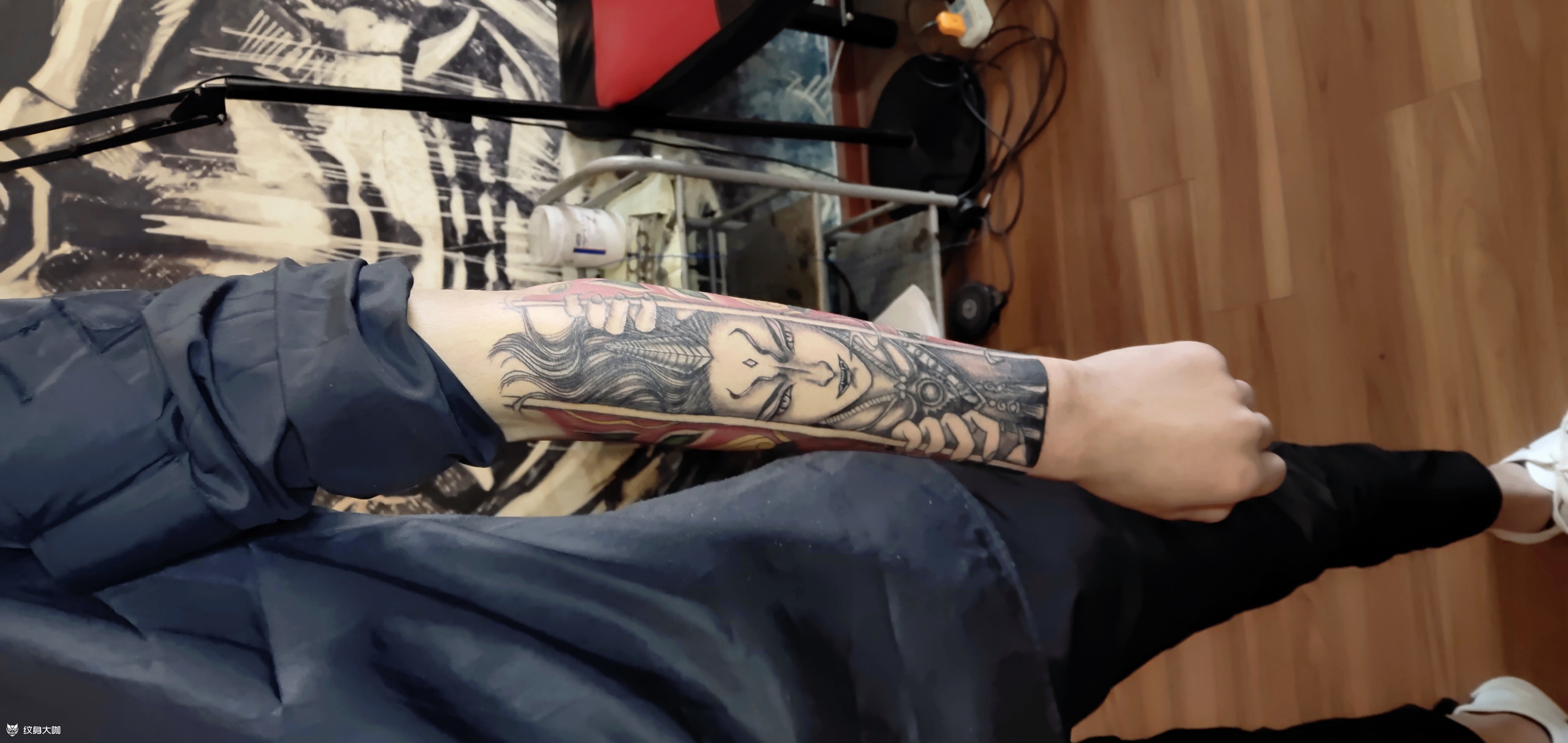 999元狰包小臂_纹身图案手稿图片_丁先生的纹身作品集