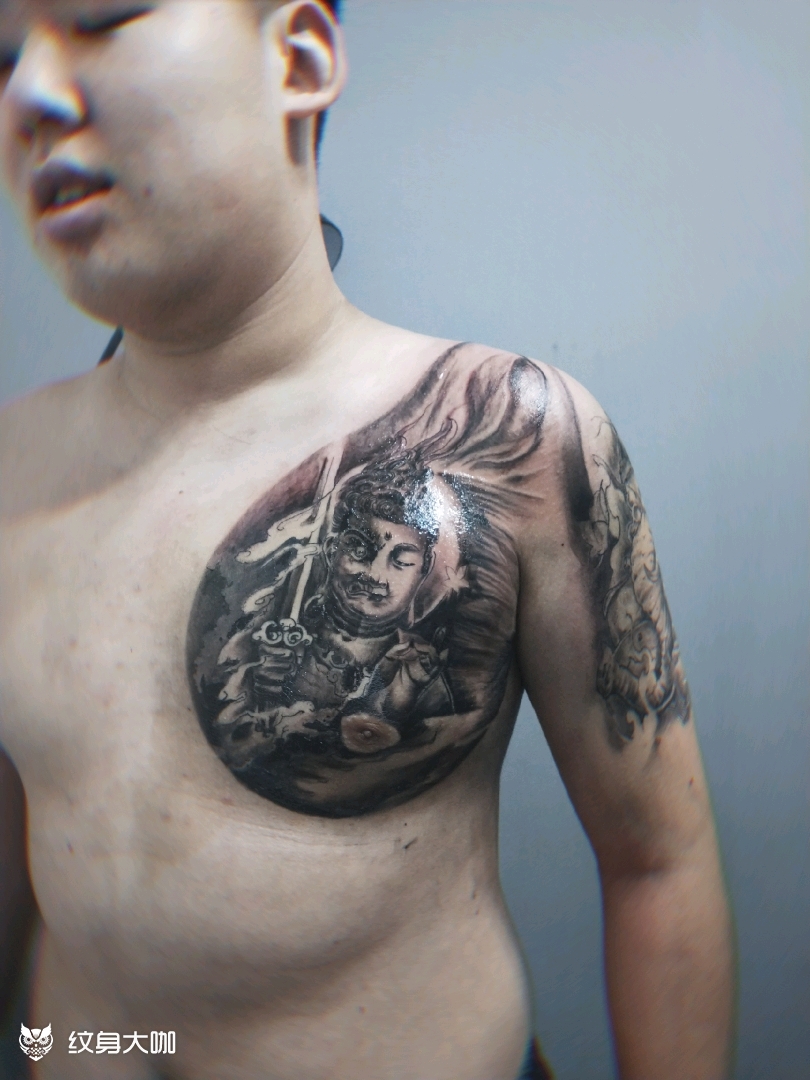 半甲_纹身图案手稿图片_p奇的纹身作品集