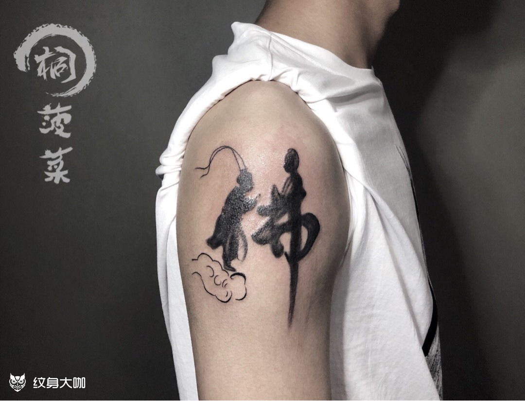 佛_纹身图案手稿图片_菠菜的纹身作品集