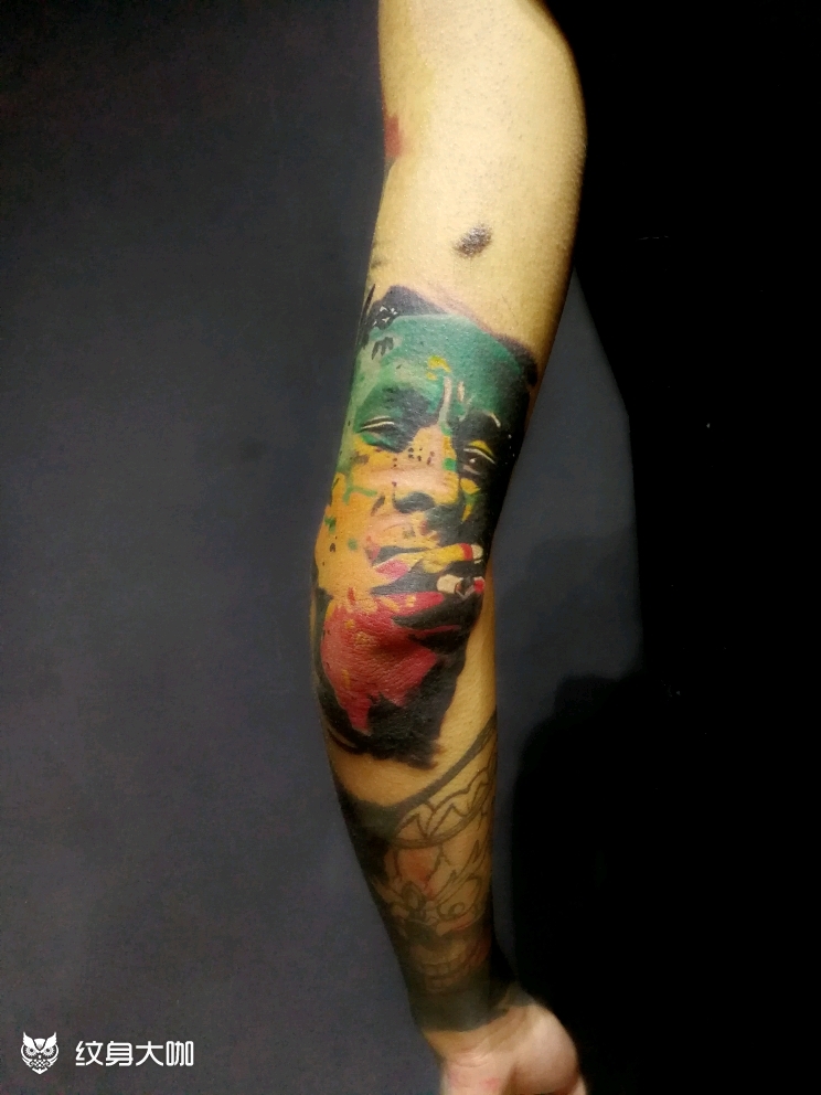 鲍勃马利_纹身图案手稿图片_rubvd的纹身作品集