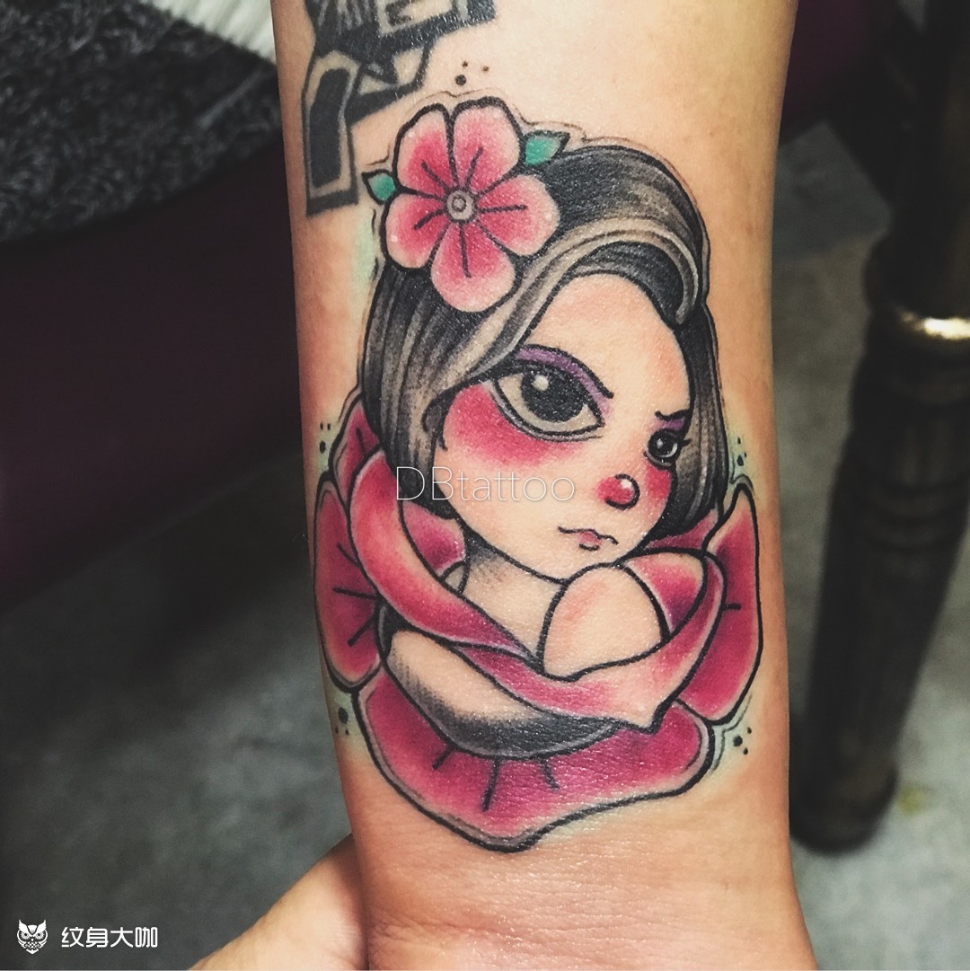 小仙女_纹身图案手稿图片__老炫的纹身作品集