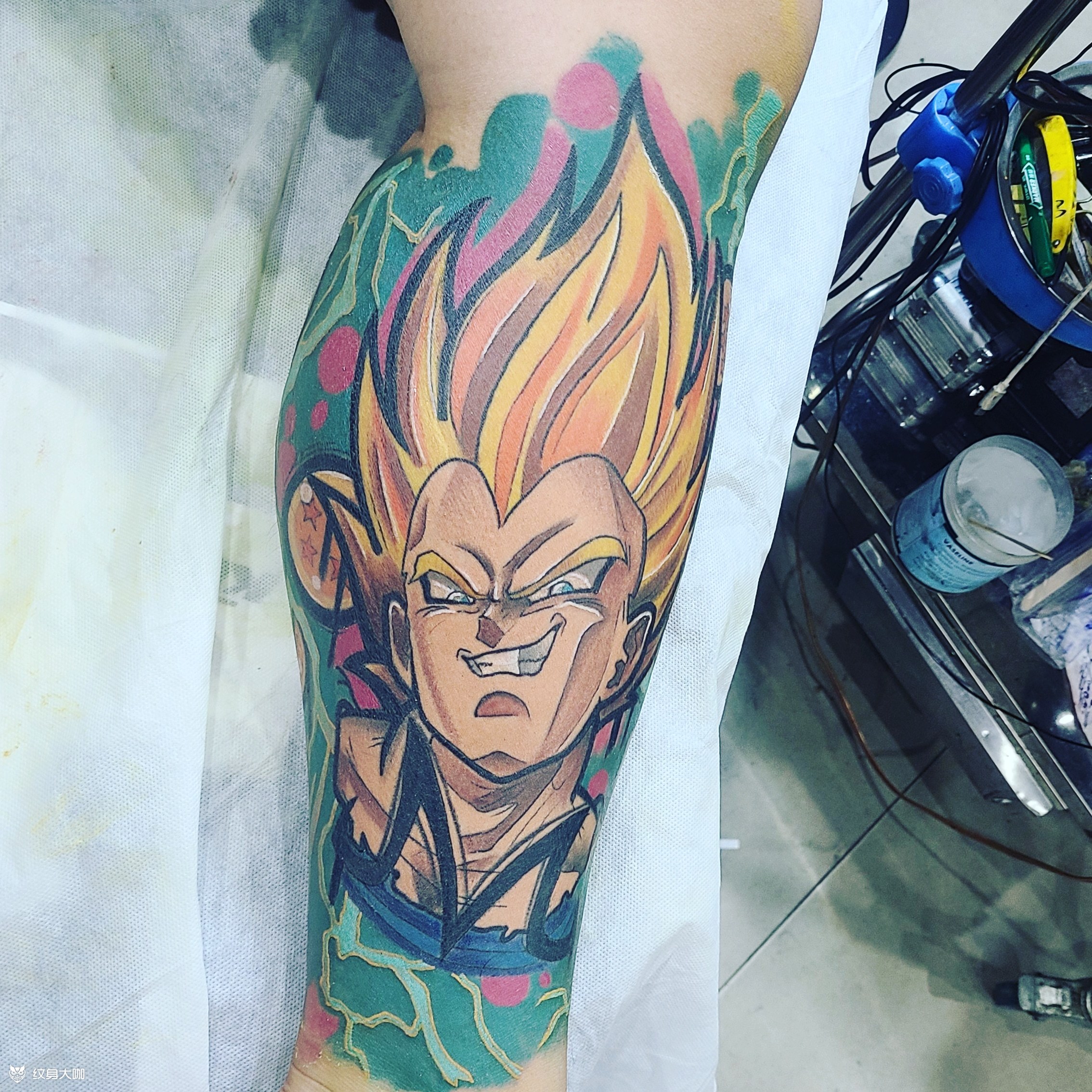 贝吉塔小腿_纹身图案手稿图片_刘国栋的纹身作品集