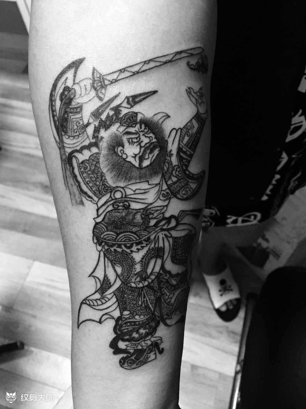钟馗_纹身图案手稿图片_猜先森的纹身作品集
