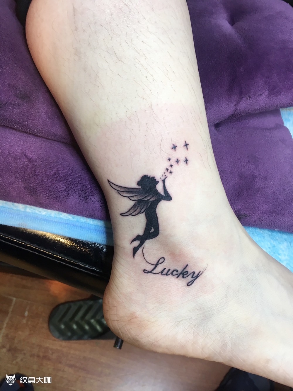 脚踝小精灵0269♀15_纹身图案手稿图片_高波的纹身作品集
