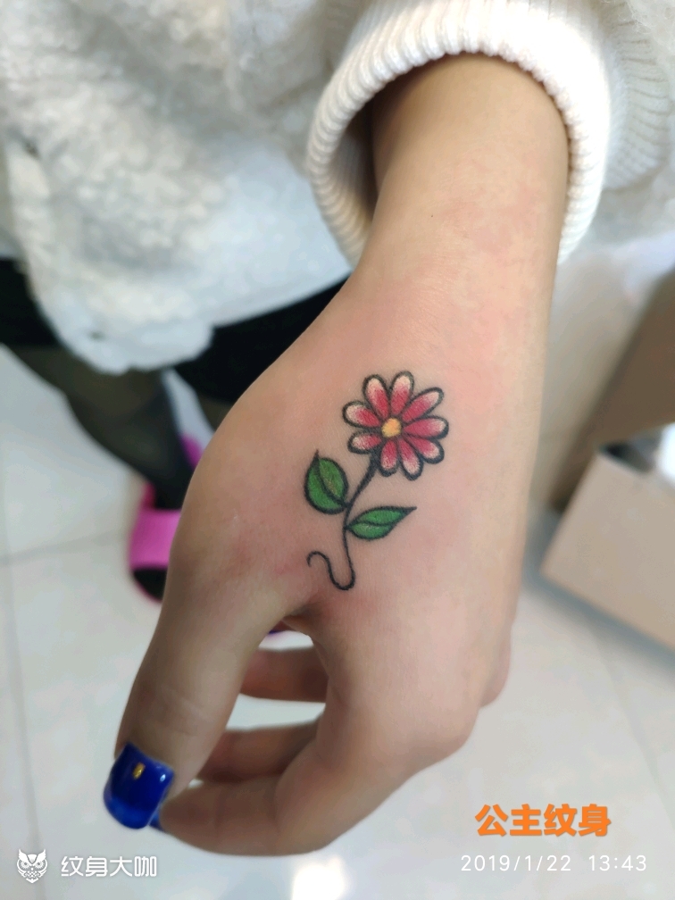 手花_纹身图案手稿图片_公主纹身的纹身作品集