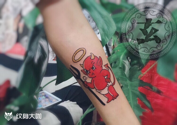 小恶魔_纹身图案手稿图片_玄刺青的纹身作品集