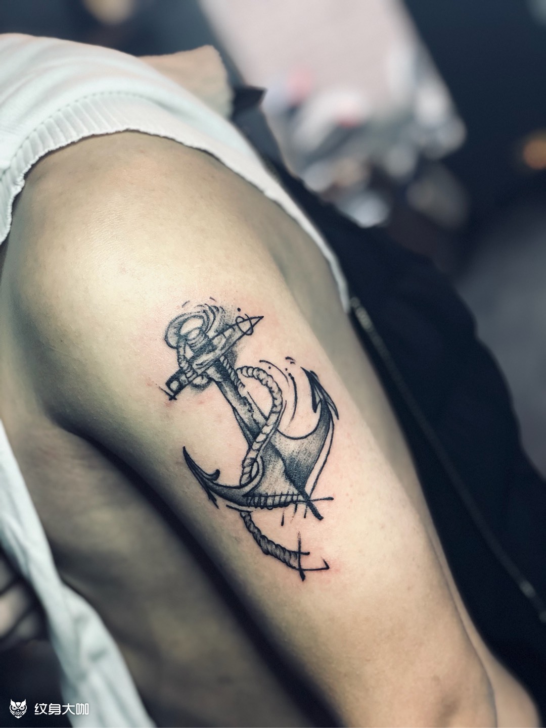 船锚7915_纹身图案手稿图片_阿洋的纹身作品集