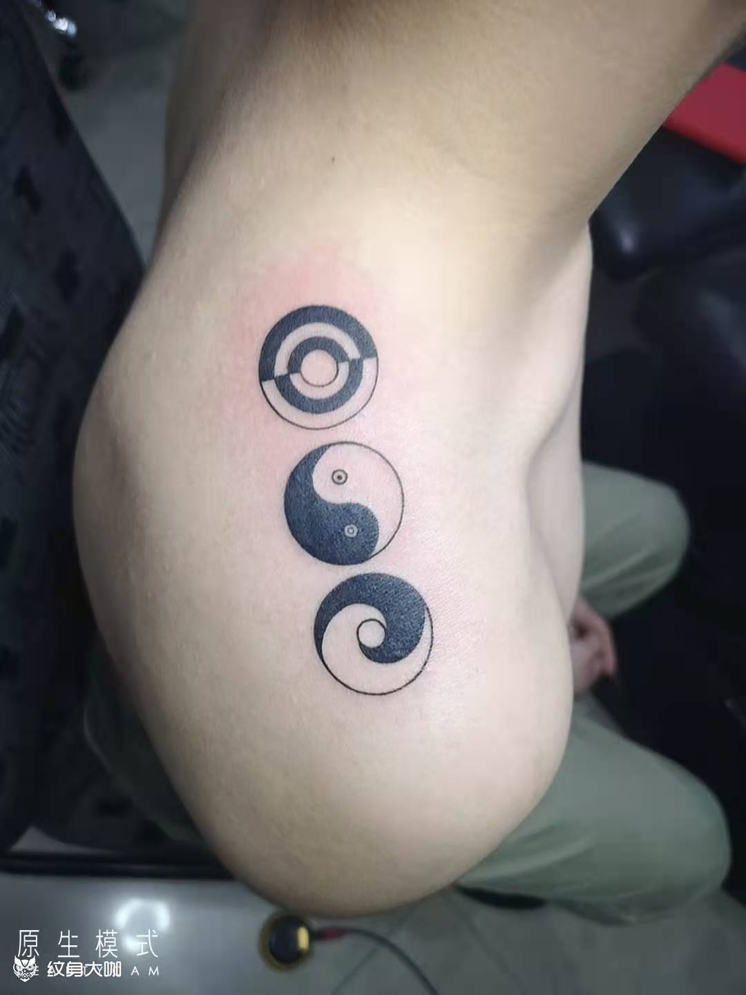太极_纹身图案手稿图片_王飞的纹身作品集