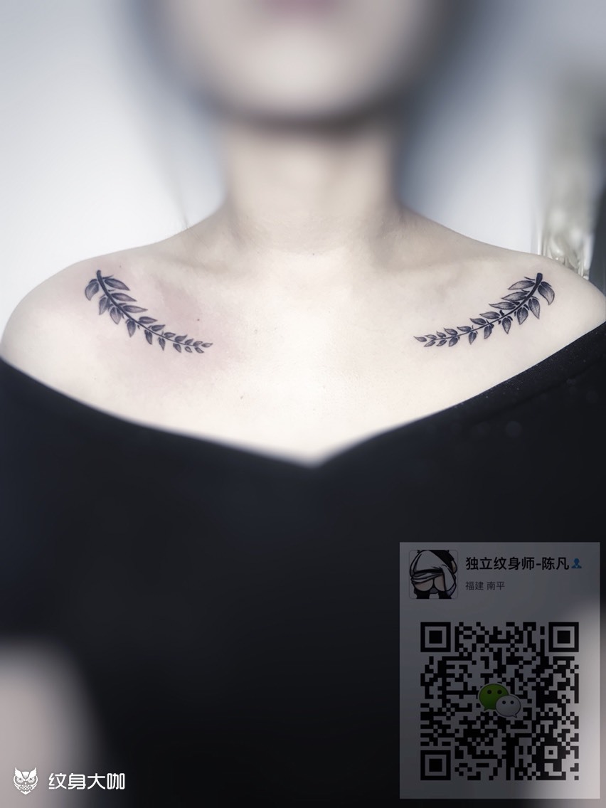 《柳叶》_纹身图案手稿图片_陈凡的纹身作品集