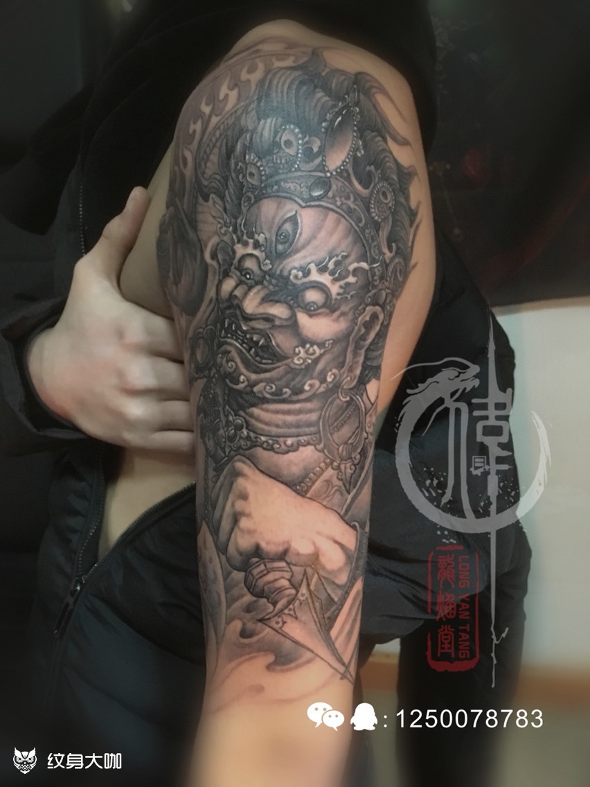 大黑天_纹身图案手稿图片_林伟的纹身作品集