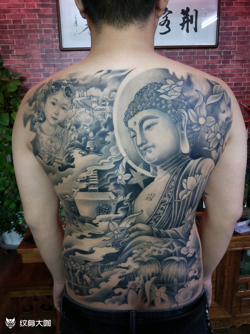 佛,大日如来_纹身图案手稿图片_神木荆客堂纹身的纹身作品集
