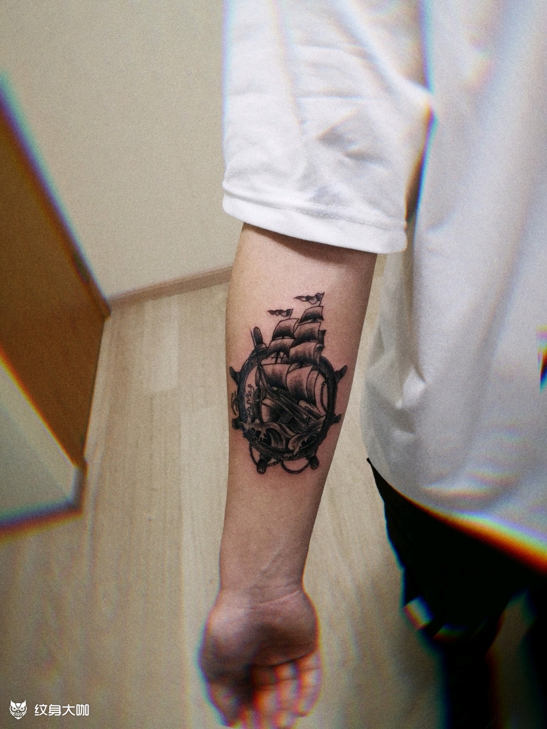 船与舵_纹身图案手稿图片_叁鱼的纹身作品集