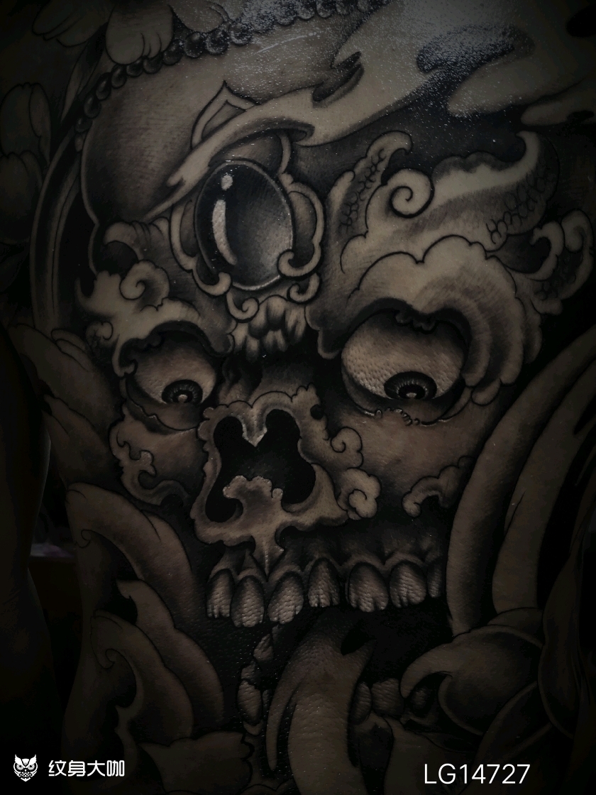 嘎巴拉_纹身图案手稿图片_就是那个静静啊的纹身作品集