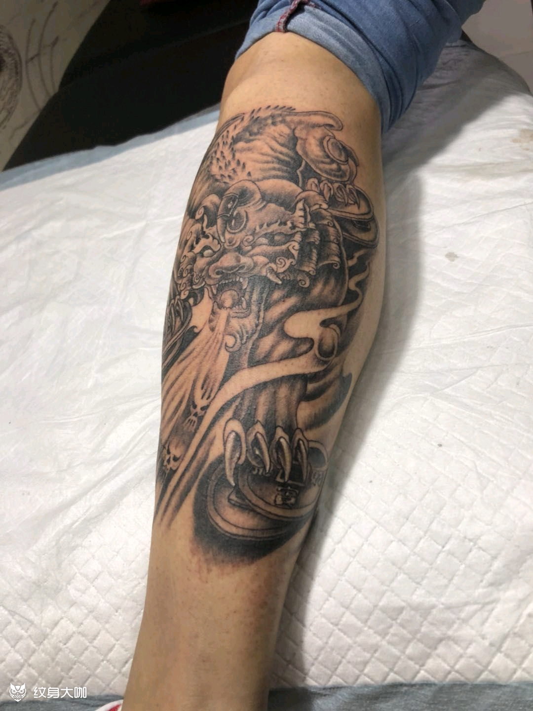 貔貅_纹身图案手稿图片_嘴儿的纹身作品集