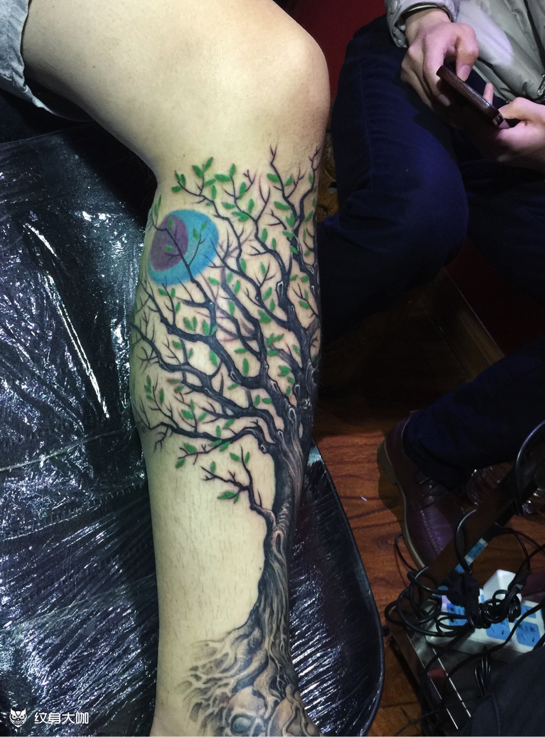树_纹身图案手稿图片_李庆文的纹身作品集