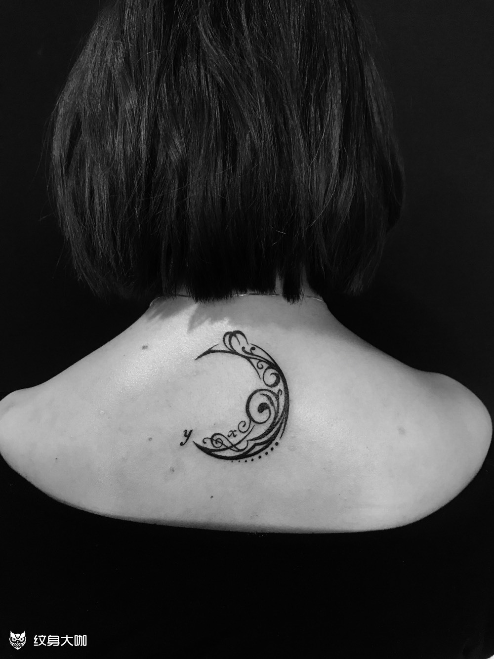 月亮_纹身图案手稿图片_陈婷的纹身作品集