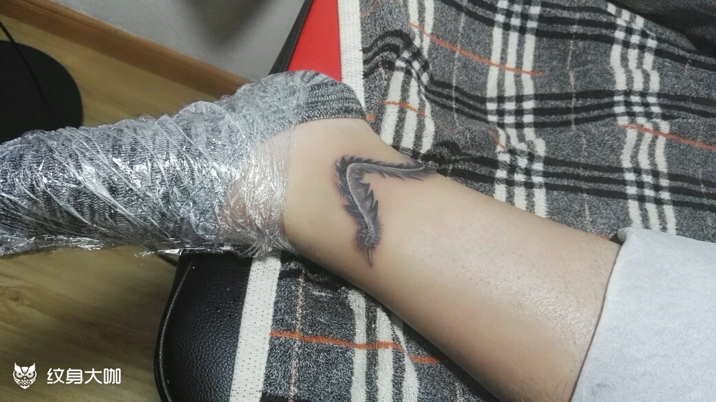 凤羽_纹身图案手稿图片_丁先生的纹身作品集