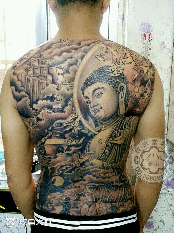 阿弥陀佛 2500元_纹身图案手稿图片_纹武堂 雕琢的纹身作品集