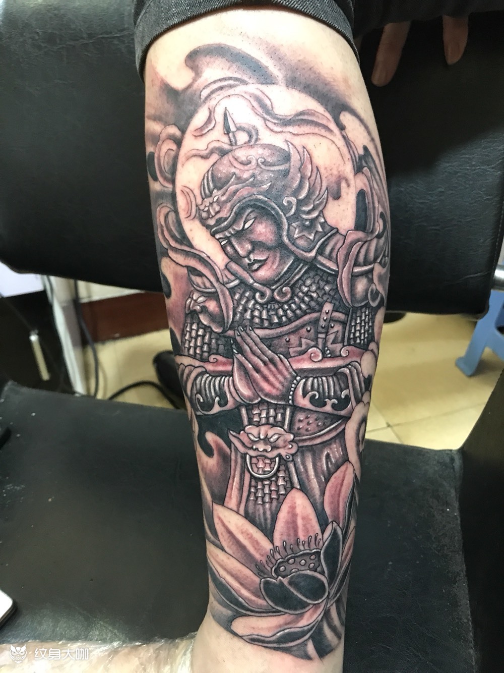 韦驮菩萨_纹身图案手稿图片_火昱纹身工作室的纹身作品集