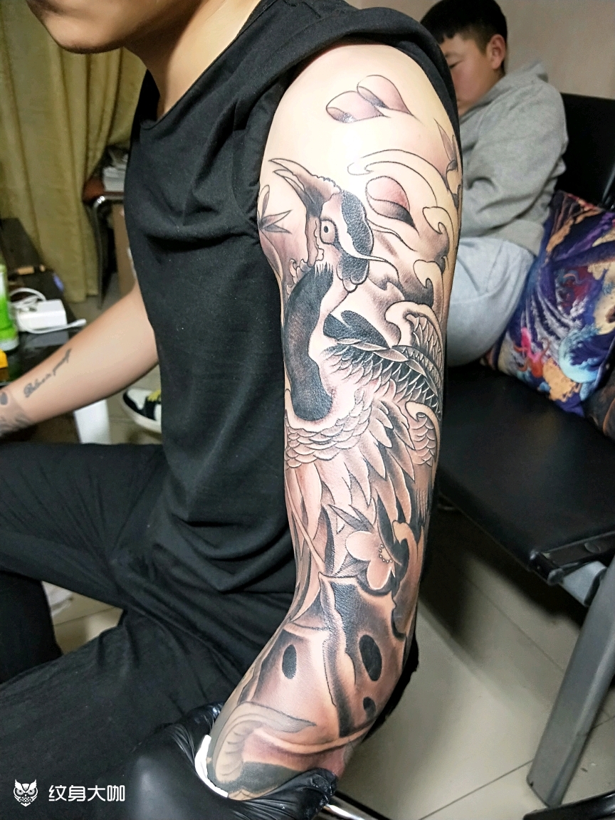 丹顶鹤拼接小臂