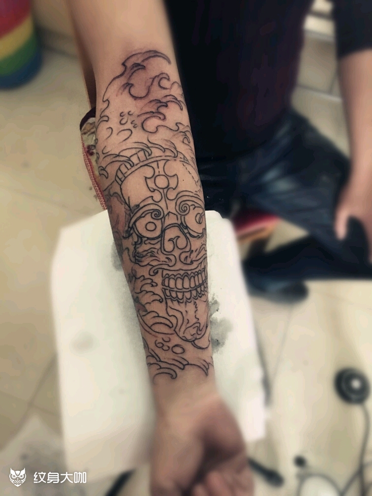 嘎巴拉_纹身图案手稿图片_淄博福甜的纹身作品集